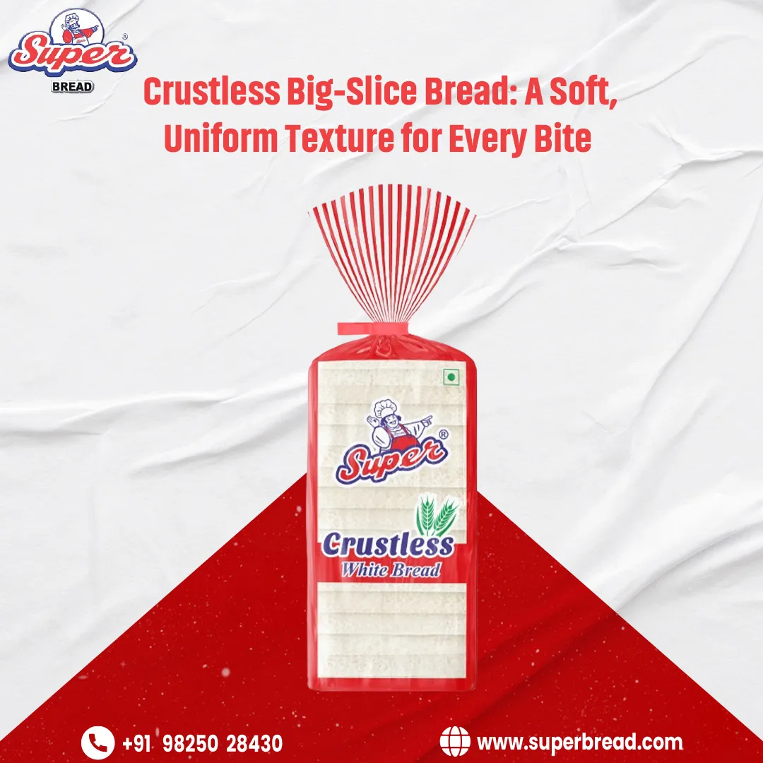 Crustless Big-Slice Bread: A Soft, Uniform Texture for Every Bite